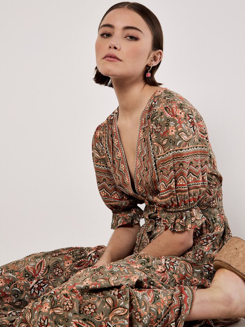Printed dress Sarasa summer dress with floral pattern - Image 5