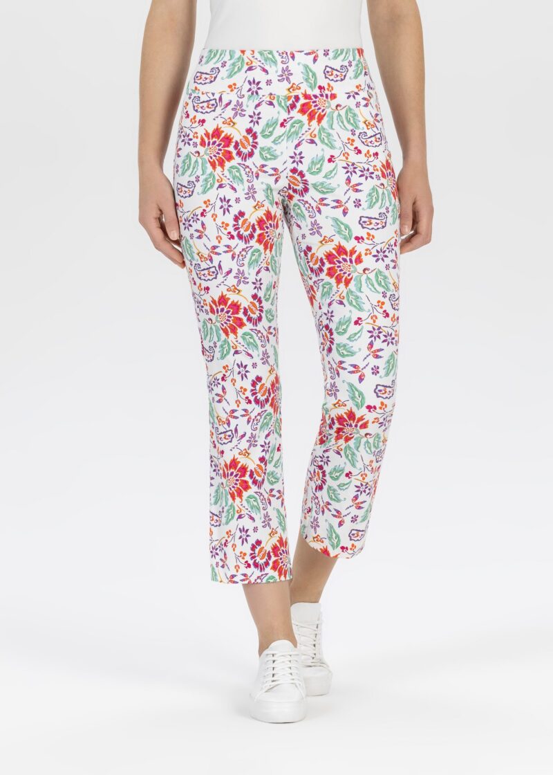 Fabric Trousers with floral pattern