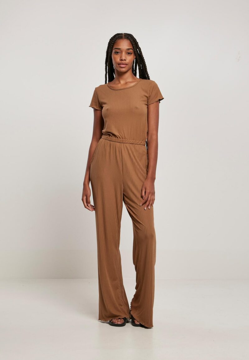 Jumpsuit Urban Classics Women's Ladies Rib Wid Leg Jumpsuit - Image 3