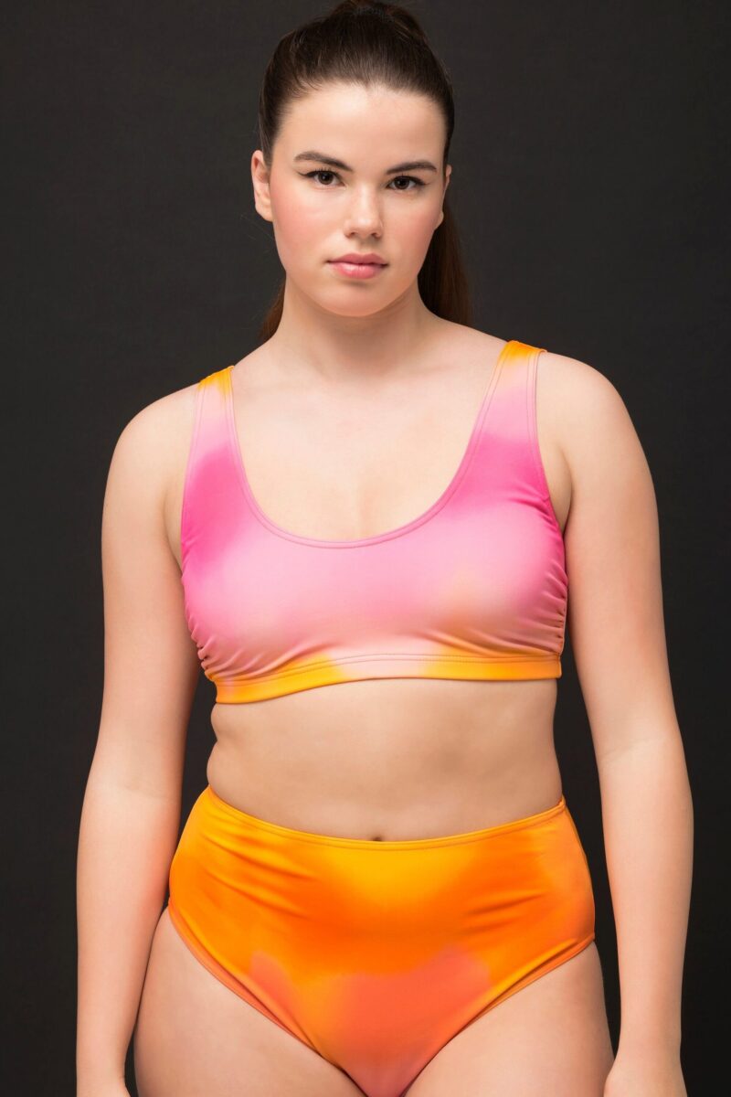 Bustier Bikini bikini top removable soft cups color gradient - Image 5