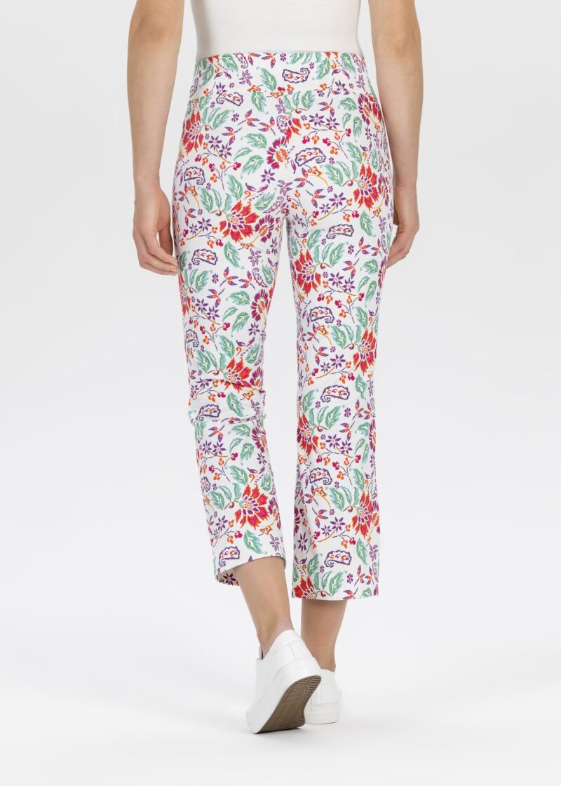 Fabric Trousers with floral pattern - Image 2