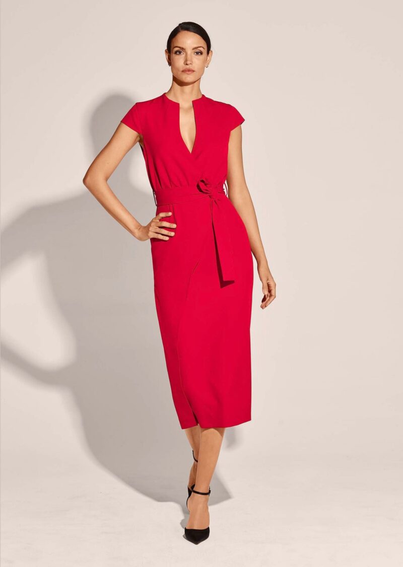 Maxi dress Elegant midi dress in wrap look - Image 2