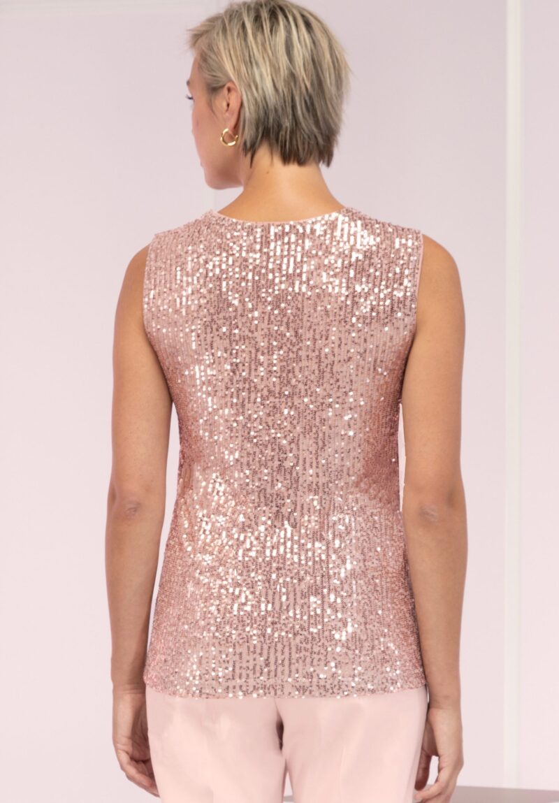 Blouse Top SELIS decorated with sparkling sequins - Image 3