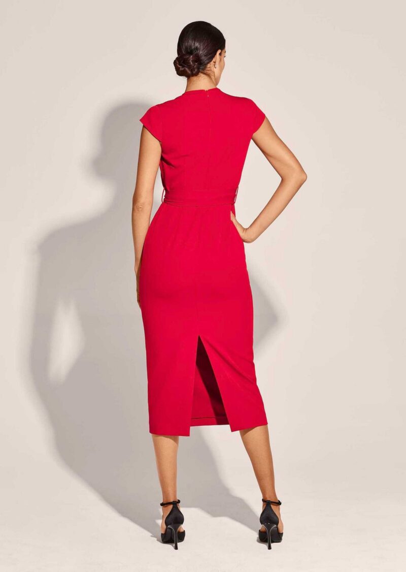 Maxi dress Elegant midi dress in wrap look - Image 3