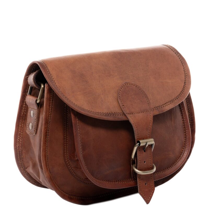 Shoulder Bag Real Leather Shoulder Bag Large Brown - Image 6
