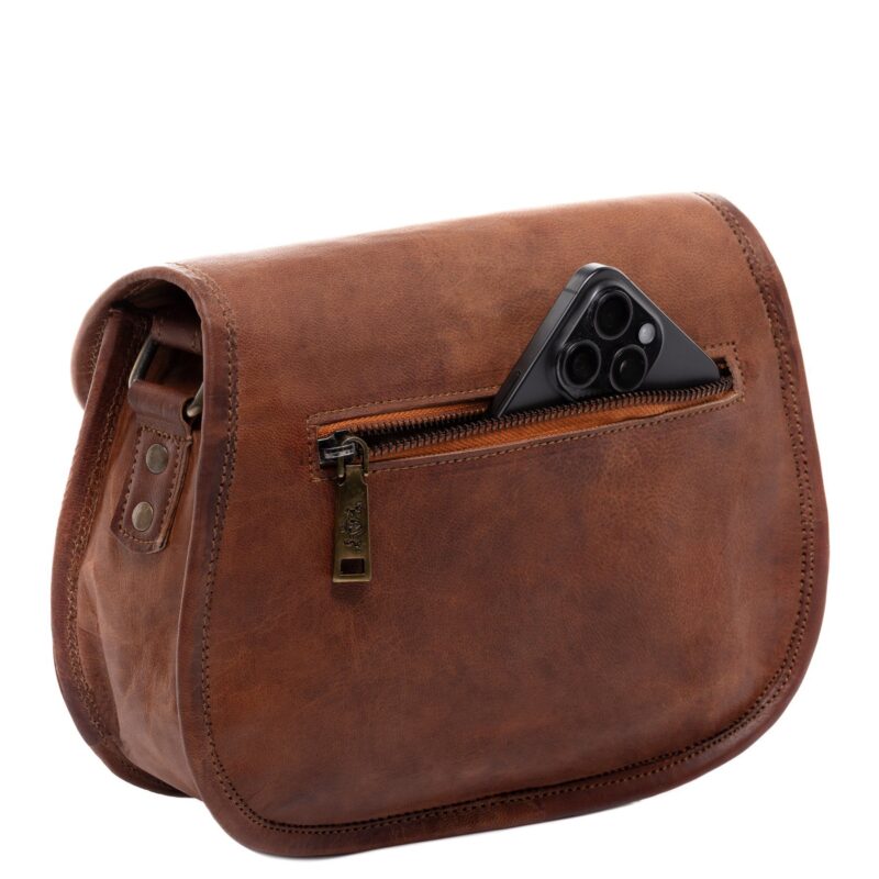 Shoulder Bag Real Leather Shoulder Bag Large Brown - Image 8