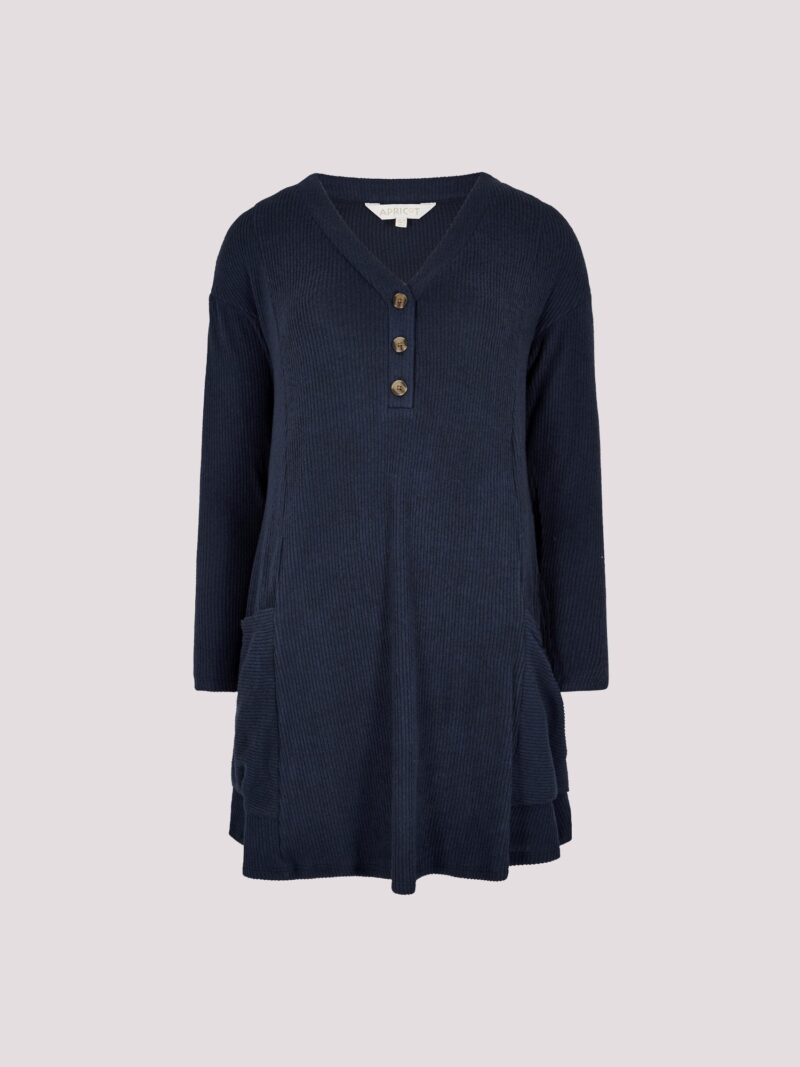 Knitted Dress Swing dress with patch pockets - Image 5