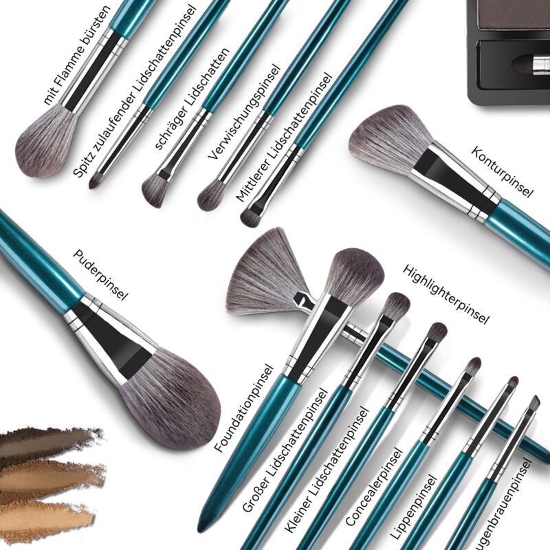 Cosmetic brush set, 14-piece make-up brush set, professional makeup brush kit - Image 5