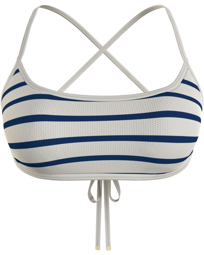 Bustier Bikini top BRALETTE PIQUE with striped pattern