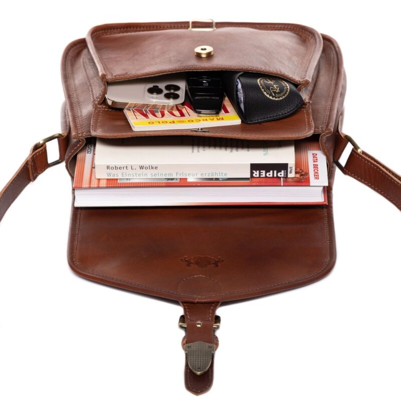 Shoulder Bag Real Leather Shoulder Bag Large Brown - Image 14