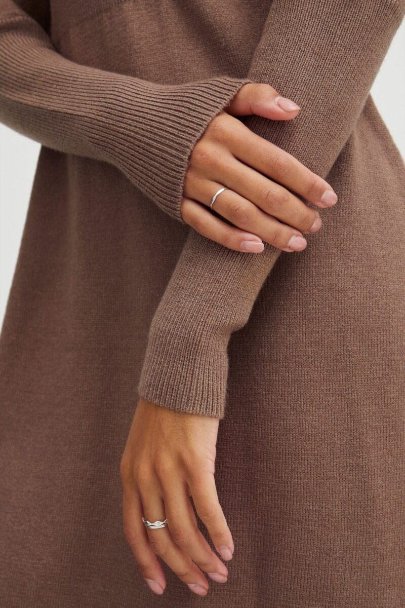 Knitted dress BYNONINA DRESS 2 - 20810781 Knitted dress with puff sleeves - Image 5
