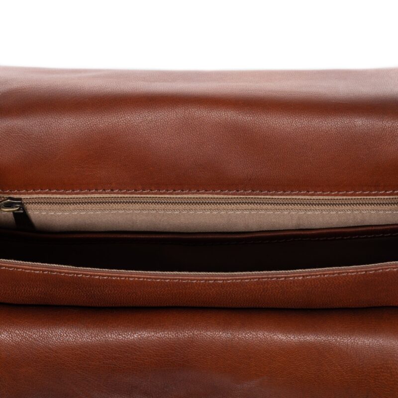 Shoulder Bag Real Leather Shoulder Bag Large Brown - Image 15