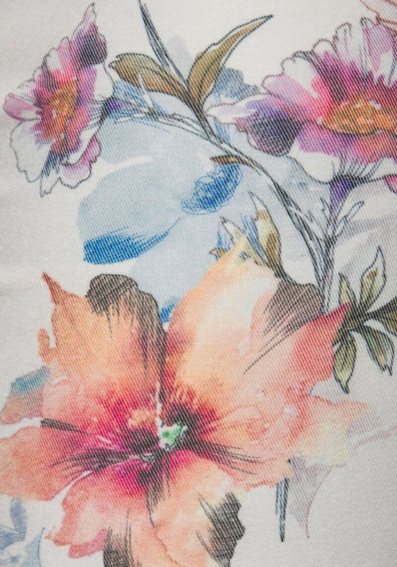 7/8 Jeggings with floral print, skinny jeans made of stretch cotton mix - Image 6
