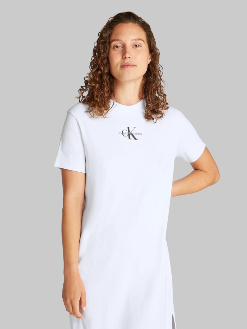 Midi dress MONOLOGO LONG RIB TEE DRESS with logo