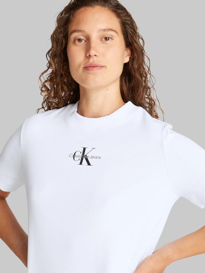 Midi dress MONOLOGO LONG RIB TEE DRESS with logo - Image 6