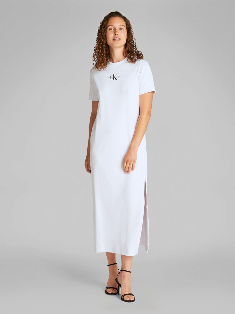 Midi dress MONOLOGO LONG RIB TEE DRESS with logo - Image 5