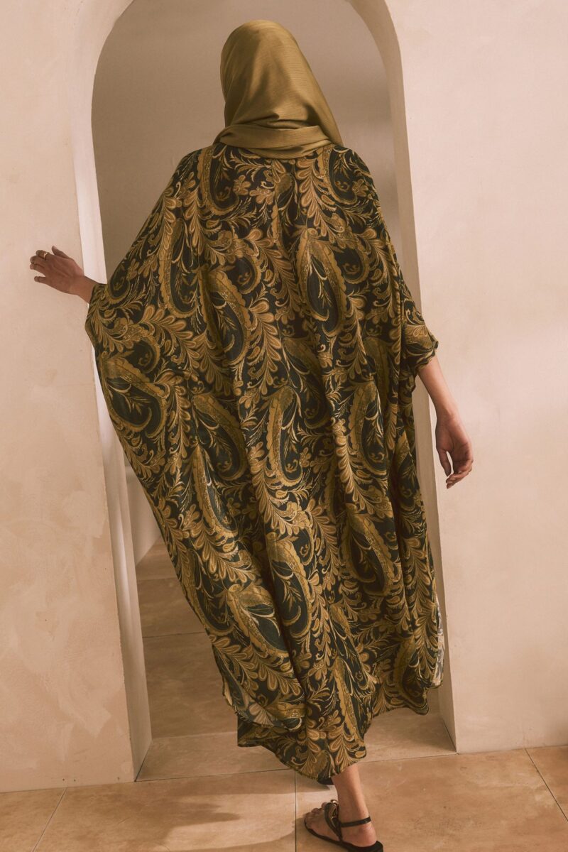 Maxi dress Festive maxi dress with V-neck, kaftan look - Image 2