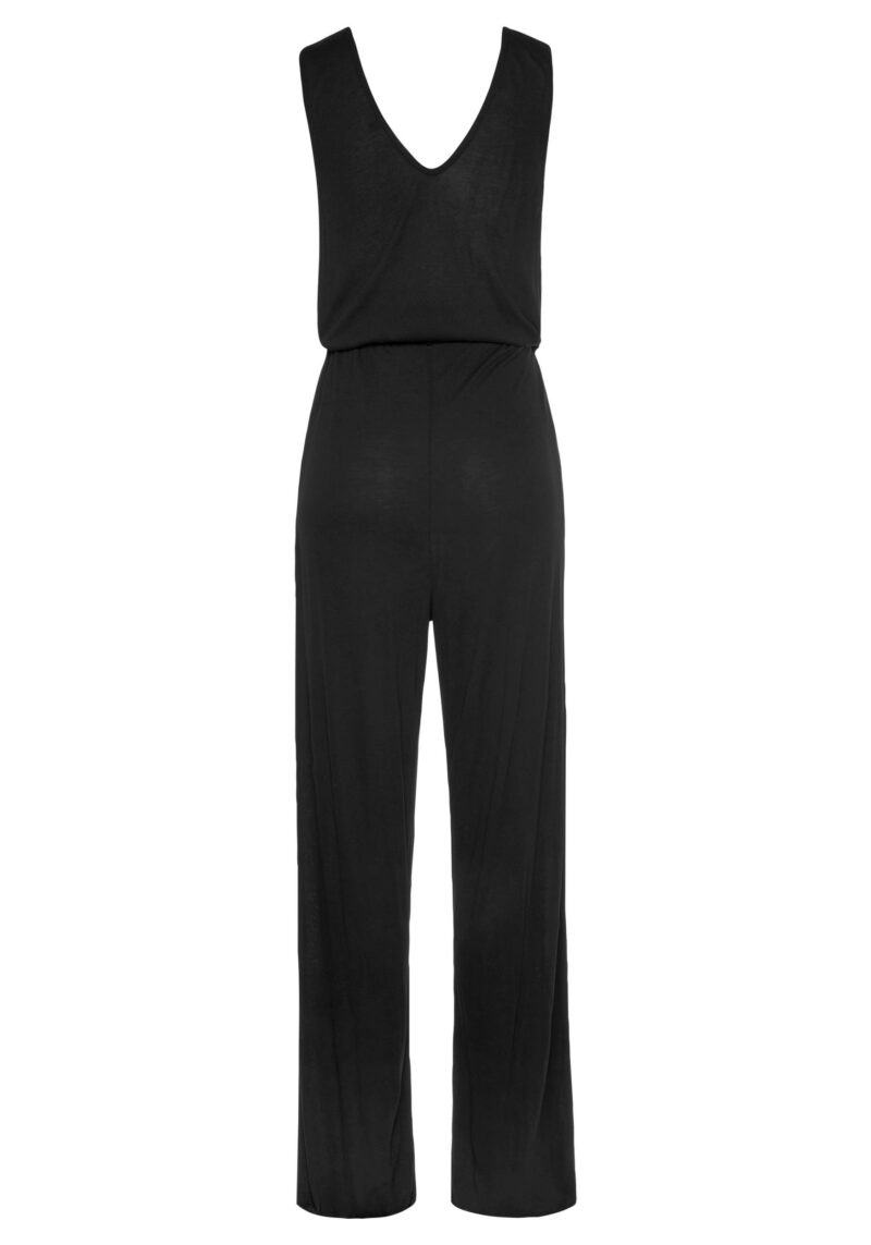 Overall (with tie belt) and wide leg, casual jumpsuit with pockets - Image 4