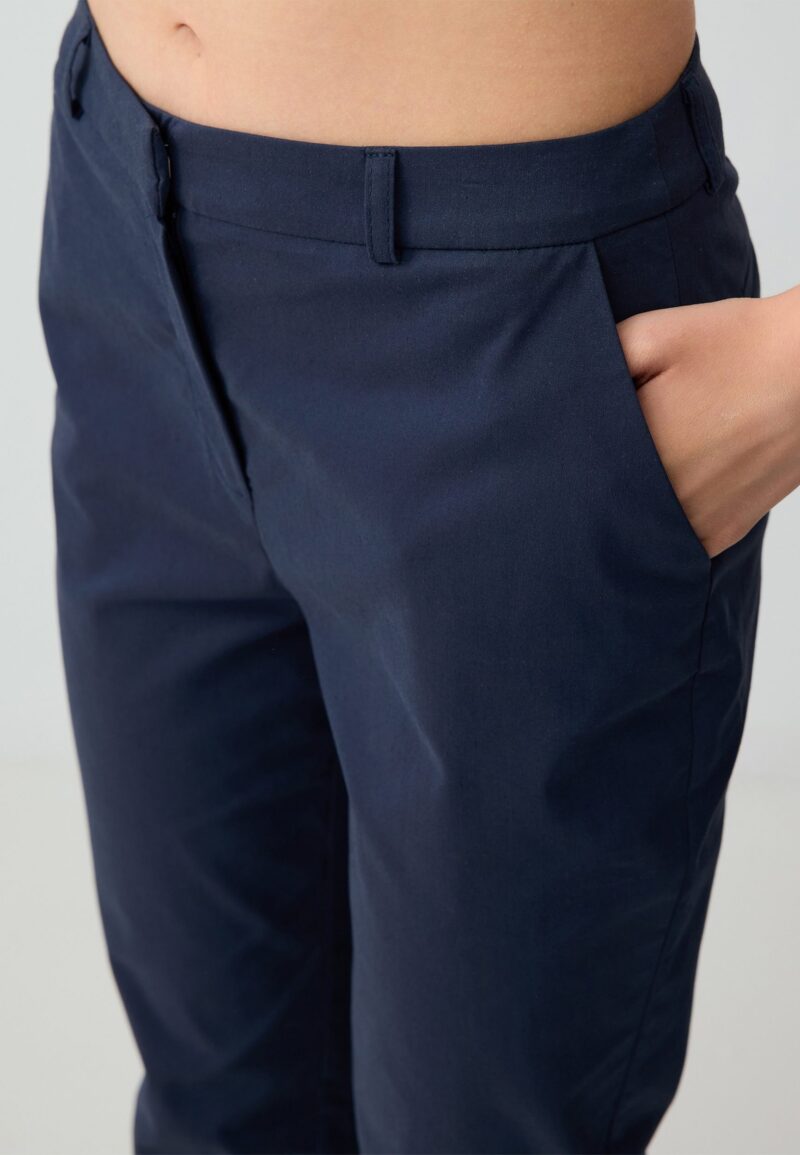 Chinohose Woven Navy Blue Trousers - Image 4