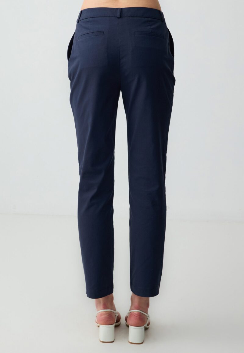 Chinohose Woven Navy Blue Trousers - Image 5