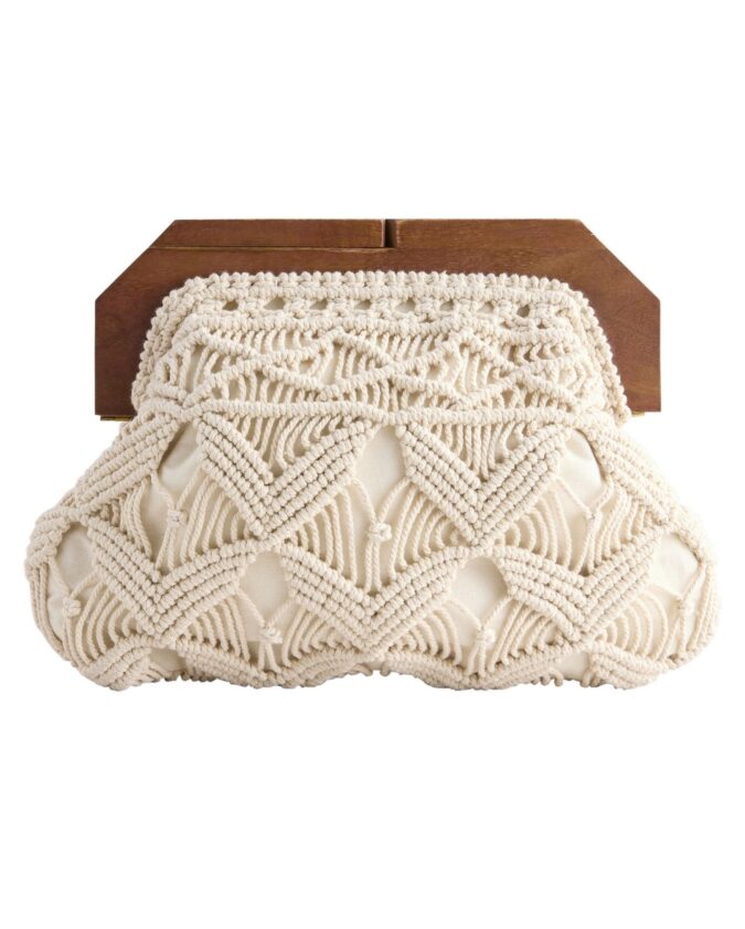 Clutch Macrame clutch made of 100% cotton