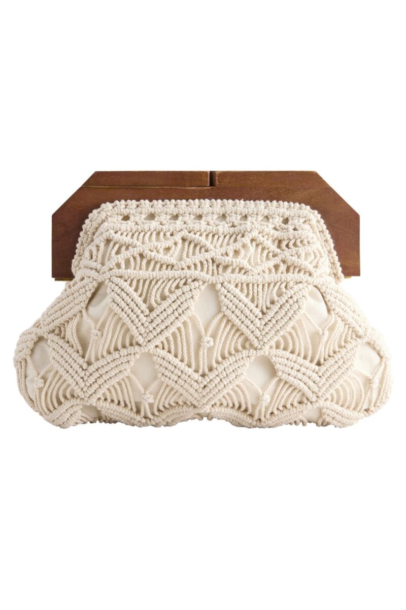 Clutch Macrame clutch made of 100% cotton