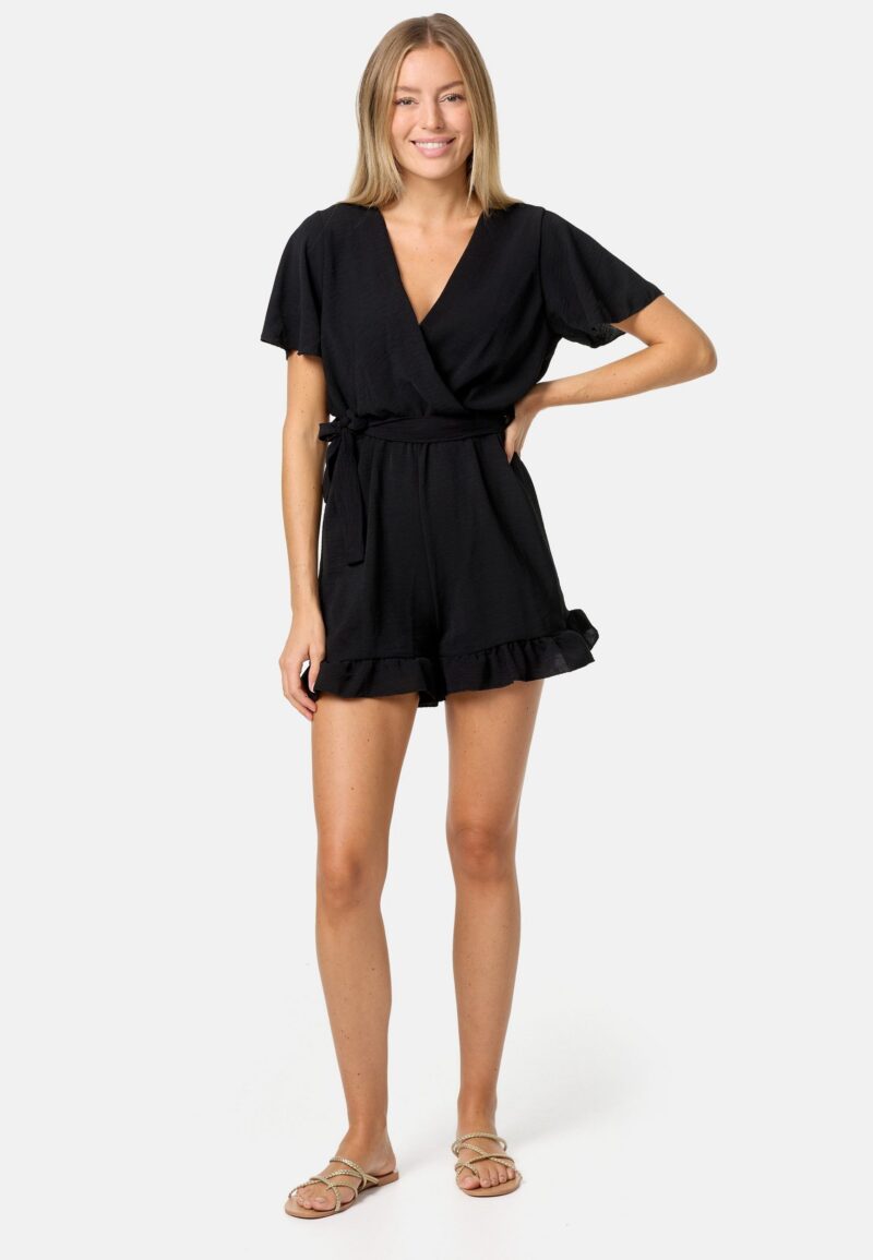 Playsuit PM-28 Wrap-look jumpsuit short overall in one size - Image 4