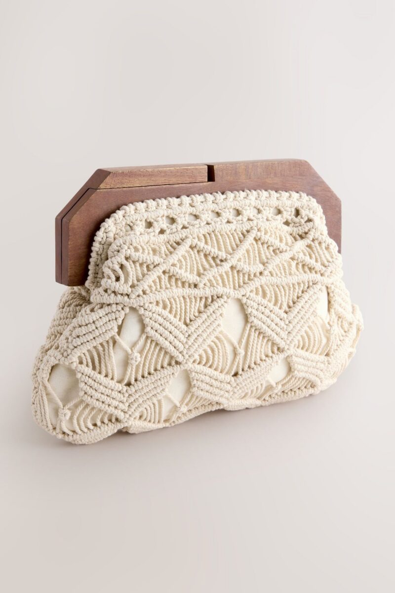 Clutch Macrame clutch made of 100% cotton - Image 2