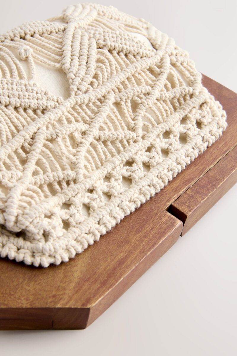 Clutch Macrame clutch made of 100% cotton - Image 3