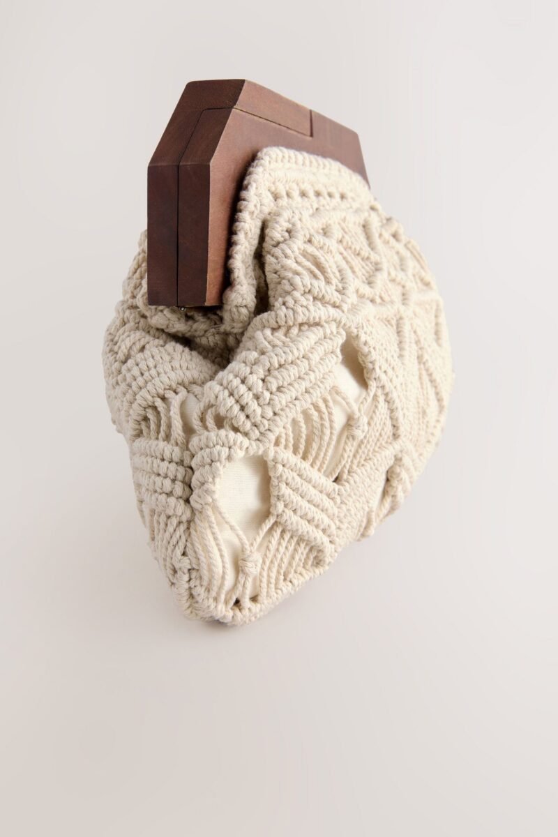 Clutch Macrame clutch made of 100% cotton - Image 4