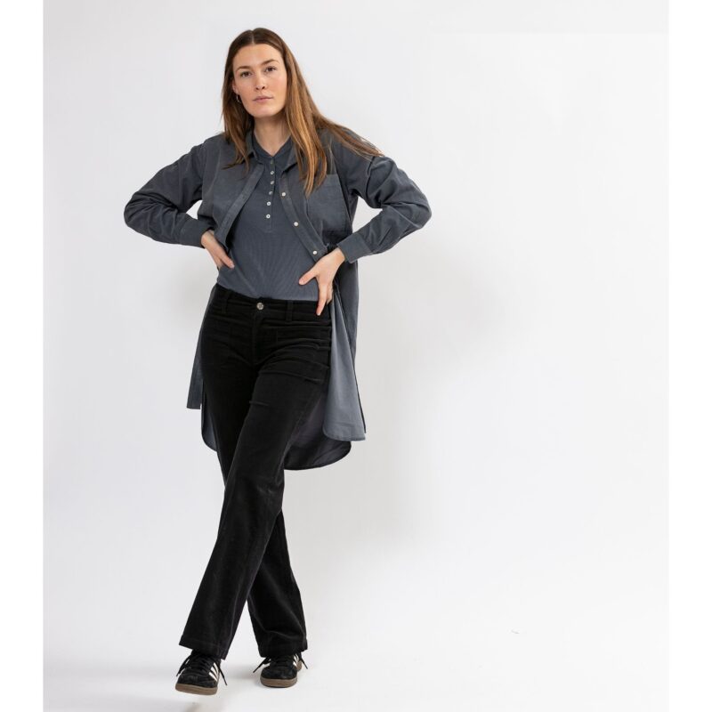 Cord Dress Atlin Babycord dress Blouse dress in pink or grey - Image 2