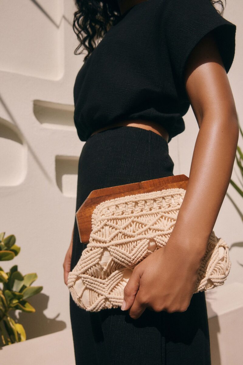 Clutch Macrame clutch made of 100% cotton - Image 6