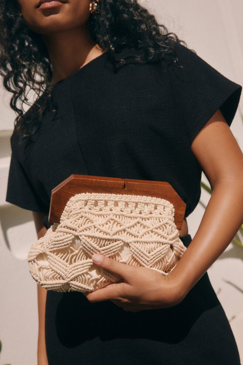 Clutch Macrame clutch made of 100% cotton - Image 8