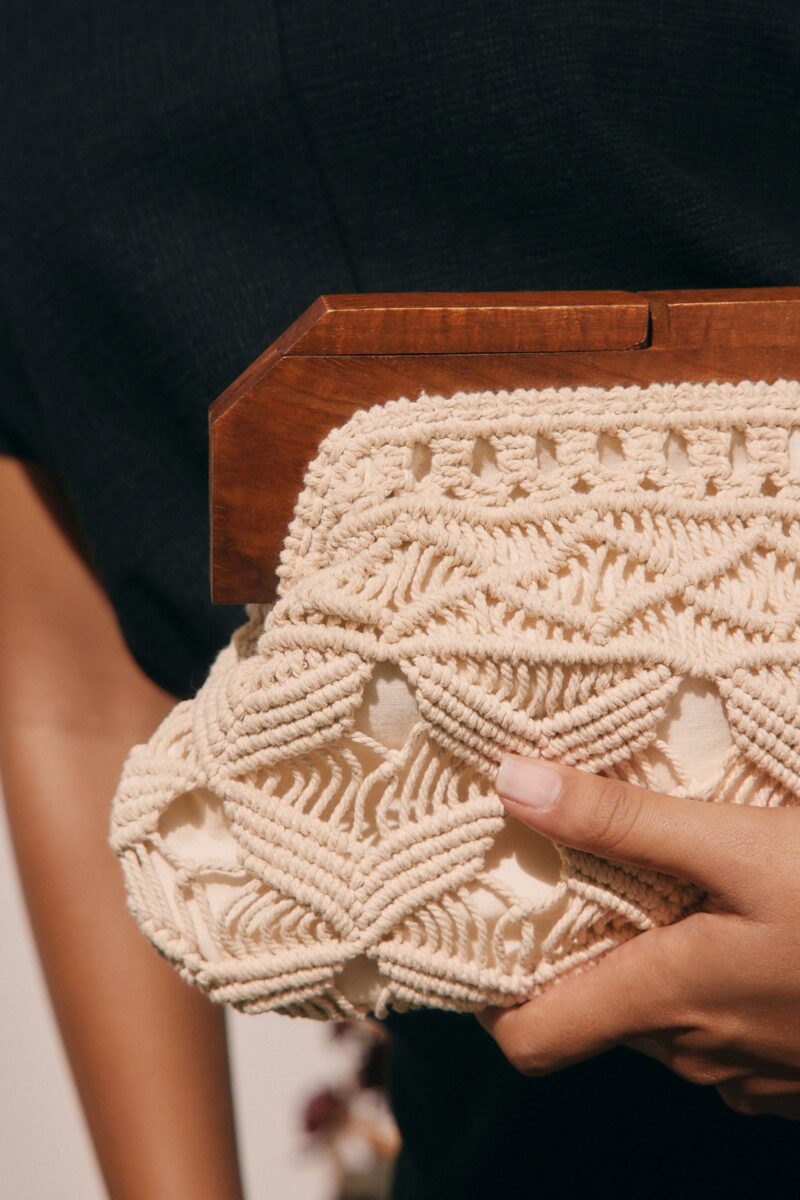 Clutch Macrame clutch made of 100% cotton - Image 9