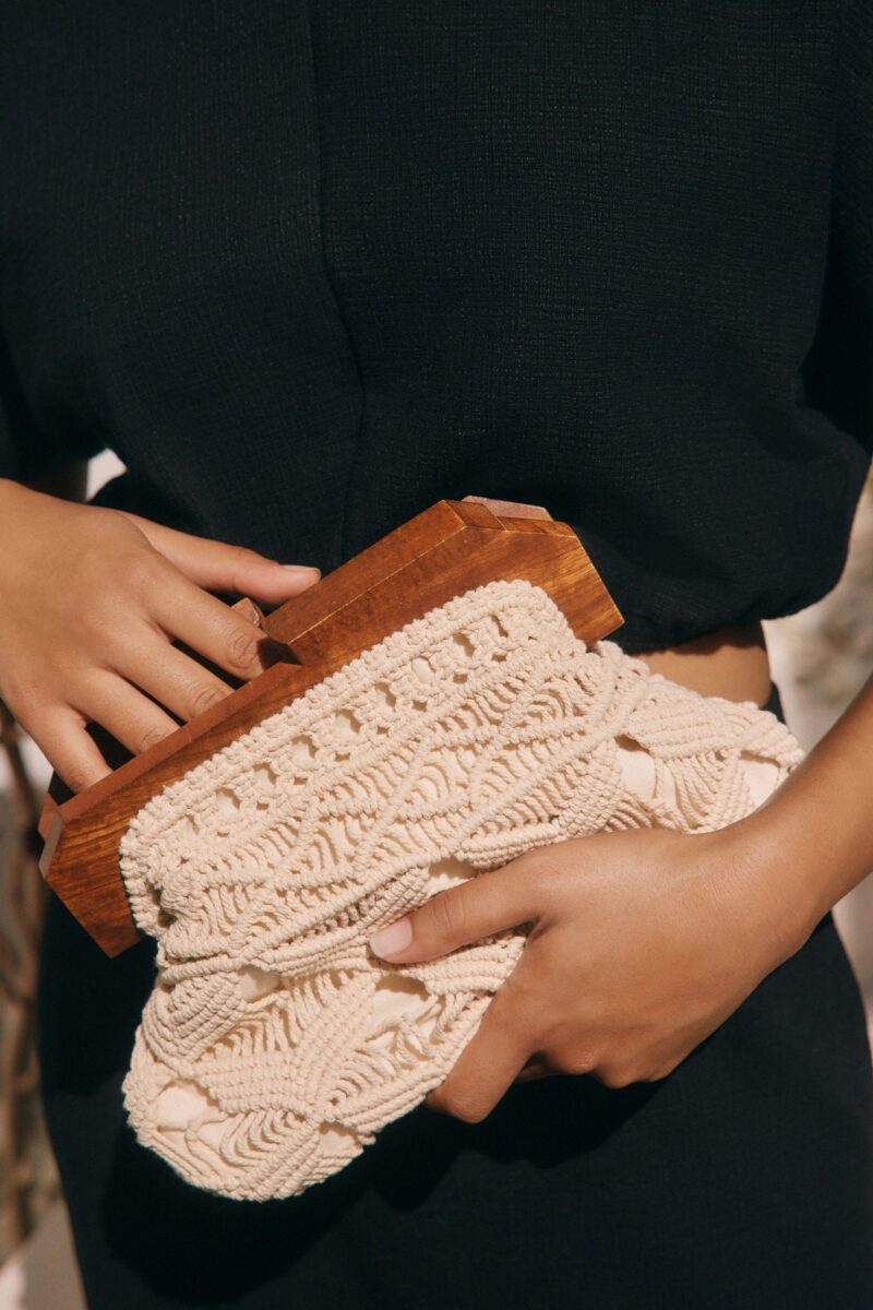 Clutch Macrame clutch made of 100% cotton - Image 10
