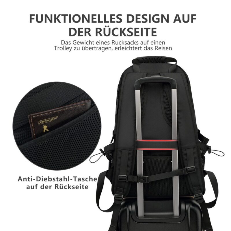 Travel Backpack Expandable Sports Backpack XL with shoe compartment School backpack - Image 8