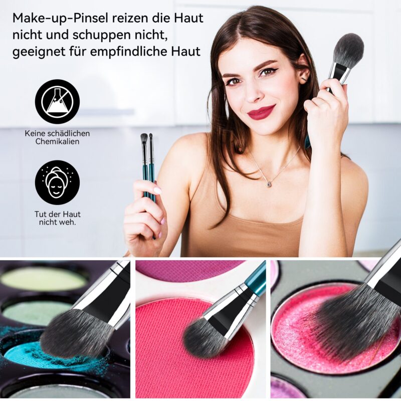Cosmetic brush set, 14-piece make-up brush set, professional makeup brush kit - Image 8