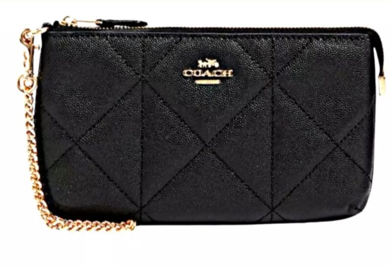 Clutch Wristlet Leather Bag Handbag- 8 practical card slots for organization