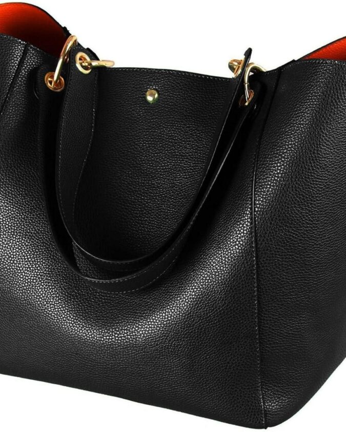 Handbag Women's Handbag leather large shopper shoulder bag black