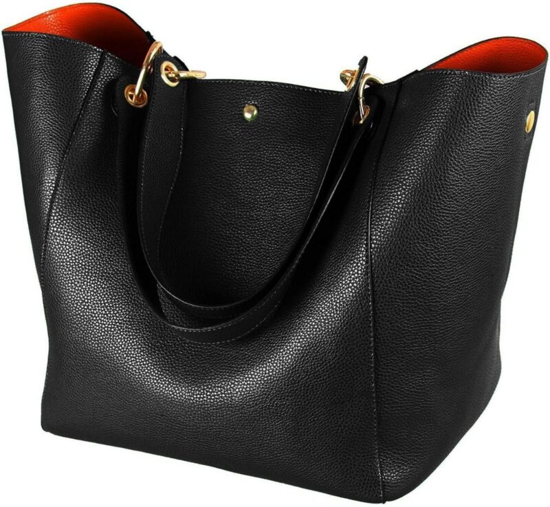 Handbag Women's Handbag leather large shopper shoulder bag black