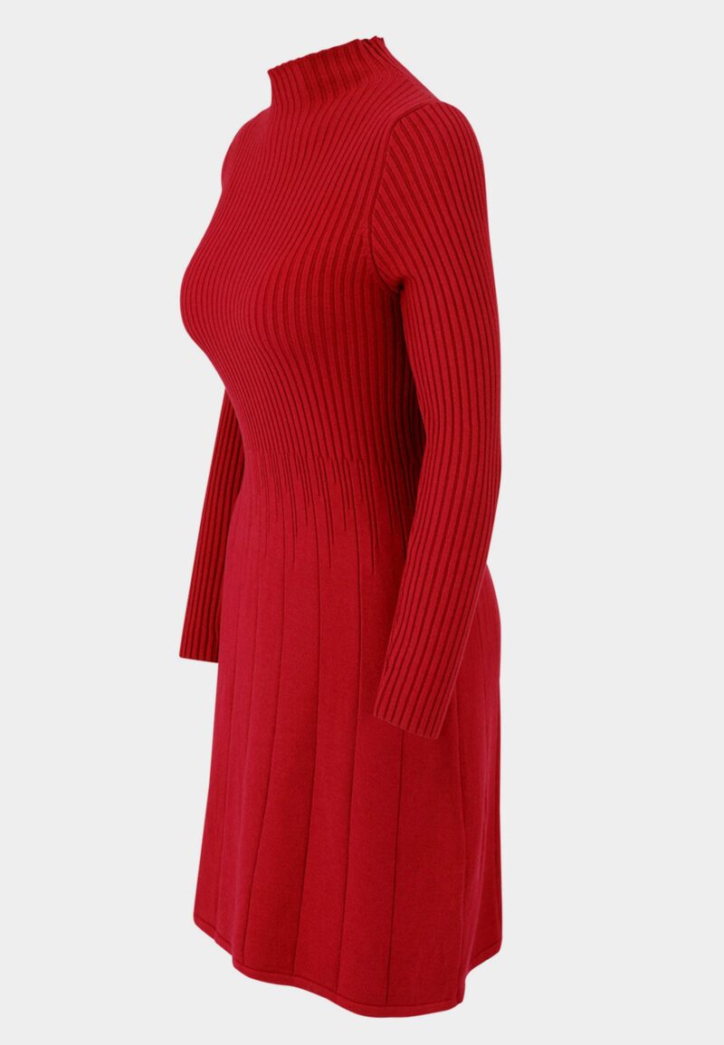 Mini Dress figure-hugging & comfortable one size (34-42) with stand-up colla - Image 2