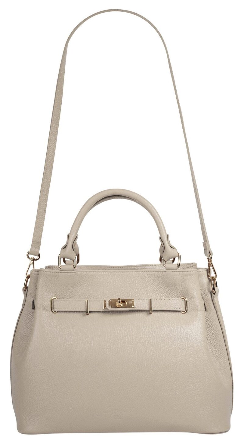 Tote Bag- genuine leather, Made in Italy, spacious handle bag with smartphone compartment - Image 7