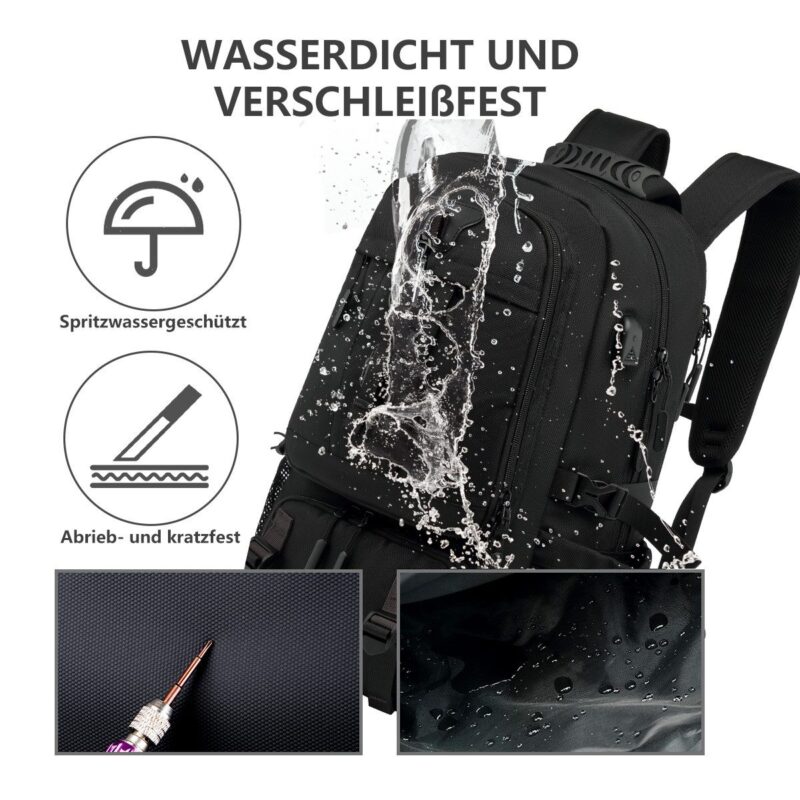 Travel Backpack Expandable Sports Backpack XL with shoe compartment School backpack - Image 9
