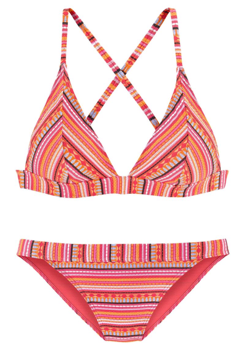 Triangle Bikini with glittering stripes - Image 2