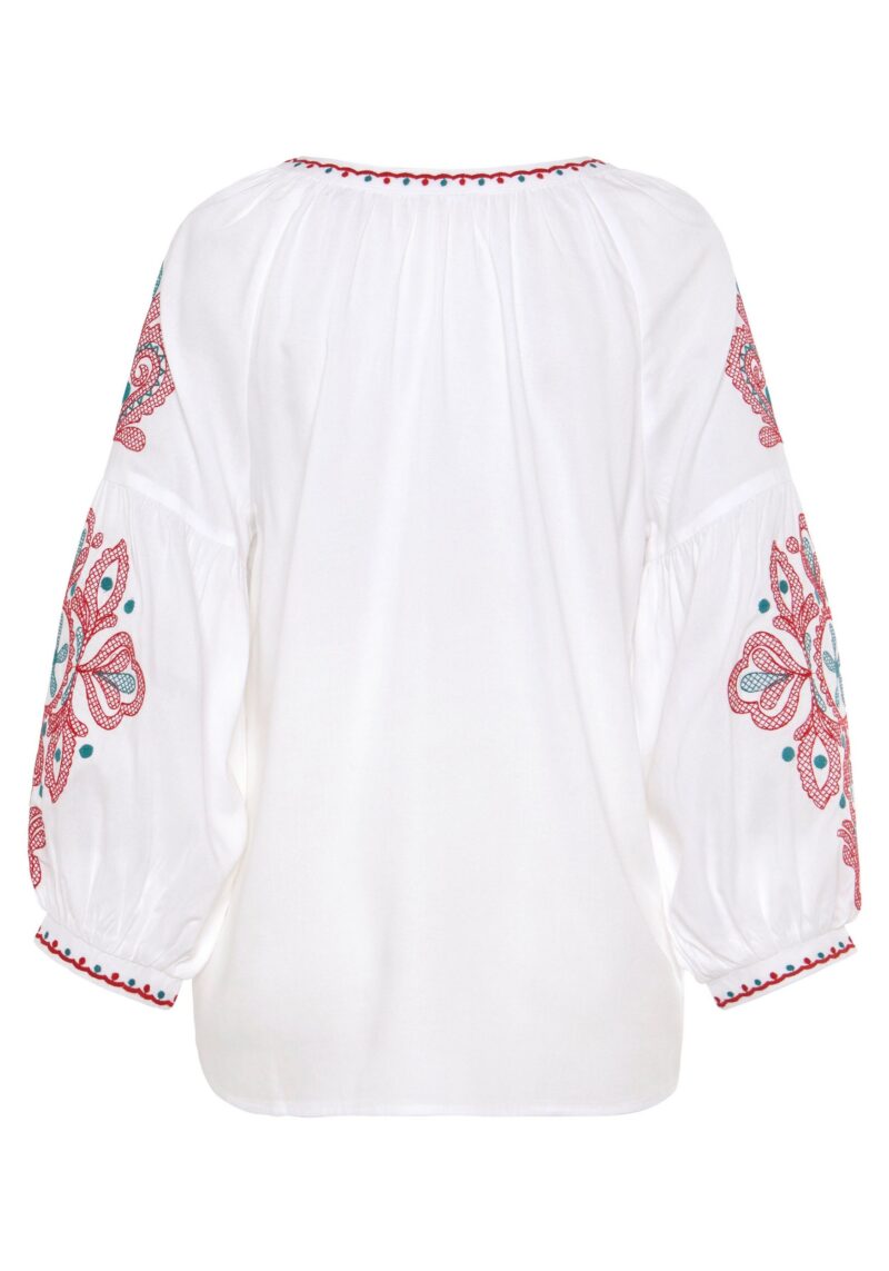 Long-Sleeved Blouse with embroidery, women's blouse, tunic, boho style - Image 3