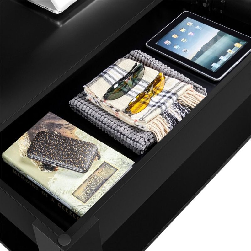 Adjustable coffee table with hidden storage space - Image 5