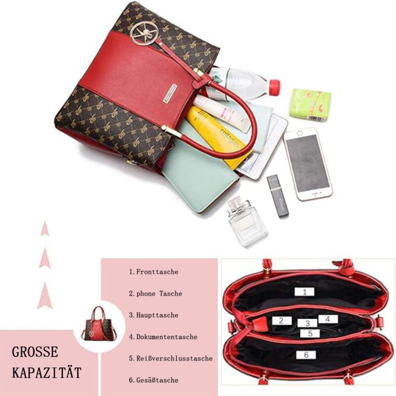Tote bag Shoulder bag Handbag Carrying bag Briefcase for women leisure - Image 3