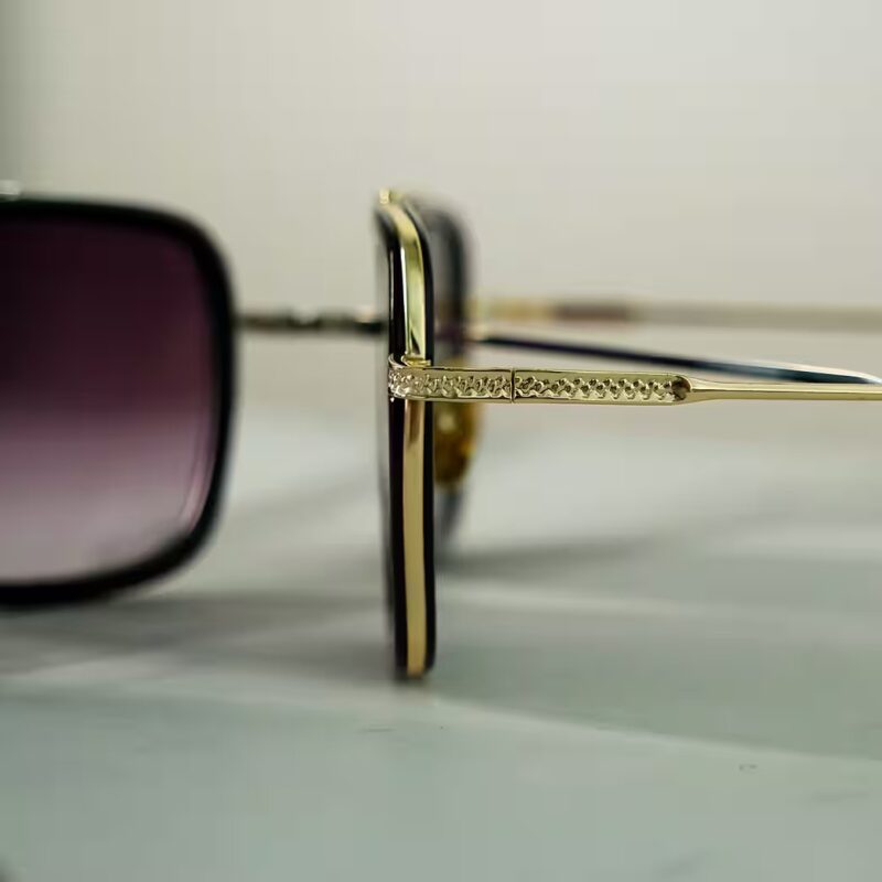 Sunglasses Pilot Goggles Rectangular 2 Colours Men's Glasses - Image 3