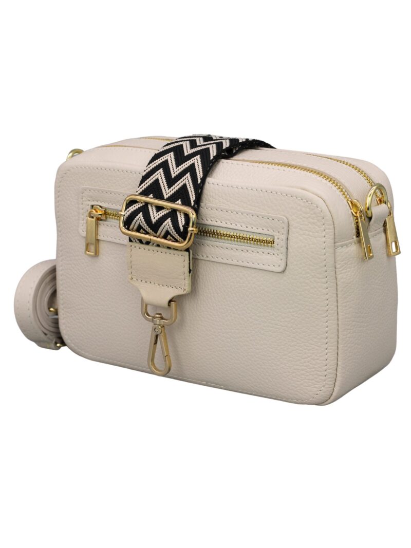 GALA Shoulder Bag made of Genuine Leather, shoulder bag for women with 2 straps